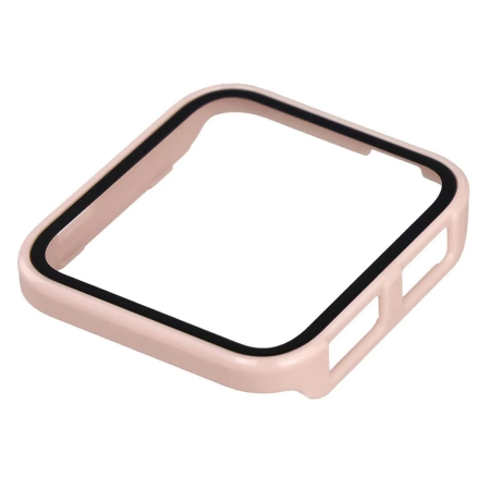 Etui ze szkłem do zegarka Bizon Case+Glass Watch do Garmin Venu X1, różowe