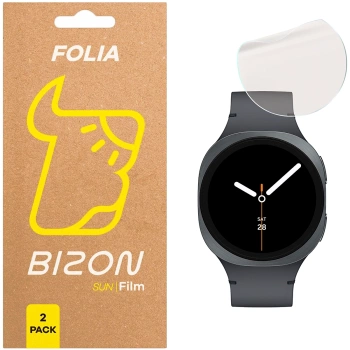 Folia matowa Bizon Glass Watch Film Sun Duo do Galaxy Watch 8 40 mm, 2 sztuki