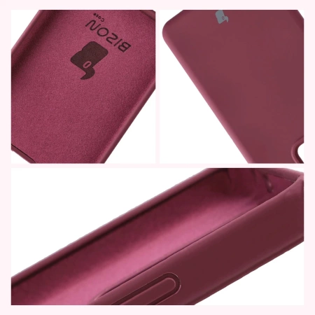 Silikonowe etui Bizon Soft Case do Realme GT 7 / 7T, ciemnofioletowe