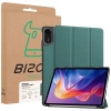 Etui z klapką Bizon Case Tab Croc do Xiaomi Redmi Pad 2, ciemnozielone