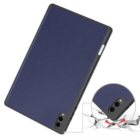Etui z klapką Bizon Case Tab Lizard do Galaxy Tab S11 Ultra, granatowe