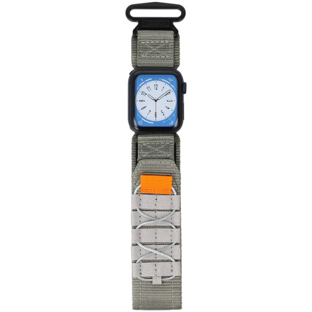 Sportowy pasek do zegarka Bizon Strap Watch Adventure do Apple Watch 38/40/41/42 mm, szary