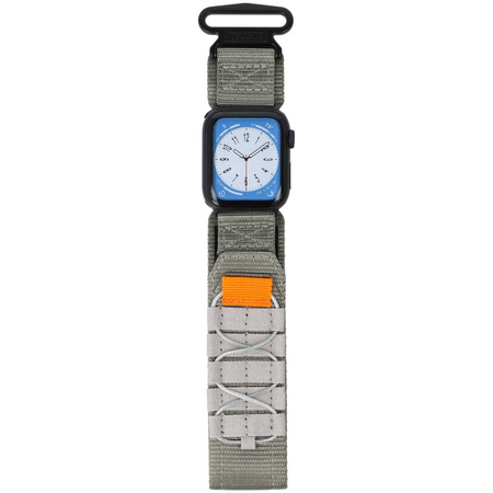 Sportowy pasek do zegarka Bizon Strap Watch Adventure do Apple Watch 38/40/41 mm, szary