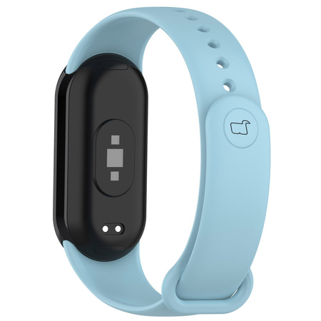 Pasek Bizon Strap Watch Dots do Xiaomi Mi Smart Band 8, błękitny