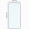 Szkło hartowane Bizon Glass Edge 2 do iPhone 17 Pro Max, czarna ramka