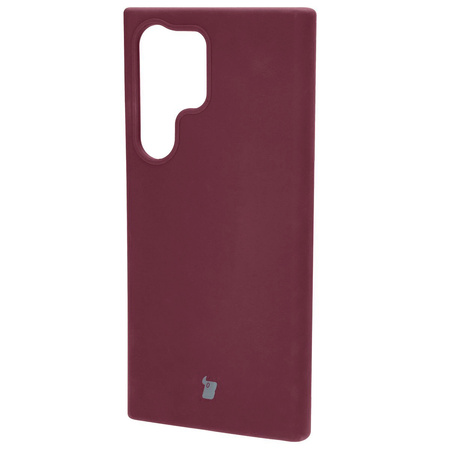 Silikonowe etui Bizon Soft Case do Galaxy S23 Ultra, ciemnofioletowe