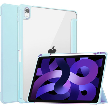 Etui Bizon Case Tab Clear Matt do iPad Air 6 / Air 5 / Air 4 / iPad Pro 11 2018, błękitne