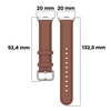 Pasek Bizon Strap Watch Casual do Xiaomi Redmi Watch 4/Xiaomi Band 8 Pro, brązowy