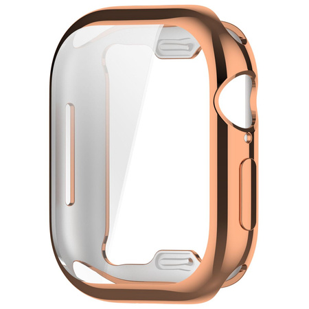 Etui Bizon Case Watch Felipe do Apple Watch 11 / 10 (42mm), różowozłote