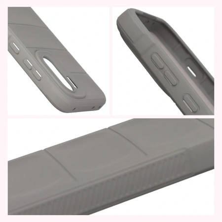 Pancerne etui Bizon Case Tur do OnePlus 15R, jasnoszare