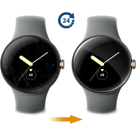 Folia hydrożelowa na ekran Bizon Glass Watch Hydrogel Duo do Xiaomi Watch S2 46 mm, 2 sztuki