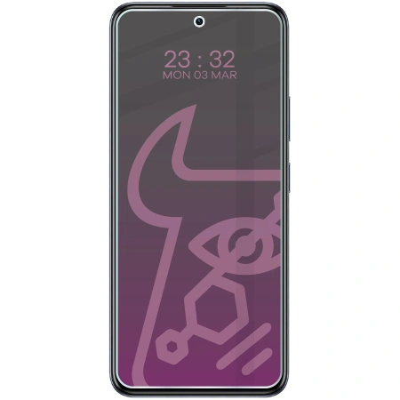 Prywatyzujące szkło hybrydowe Bizon Glass Mule Shadow do Infinix Hot 50 Pro 4G, matowe