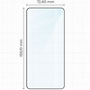 Szkło hartowane Bizon Glass Edge do Galaxy S25 Edge, czarna ramka