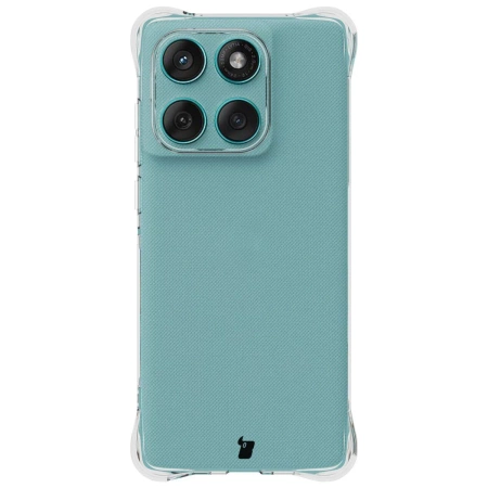Elastyczne etui + 2x folia na ekran Bizon Case Clear Pack do Motorola Edge 60 / 60 Fusion