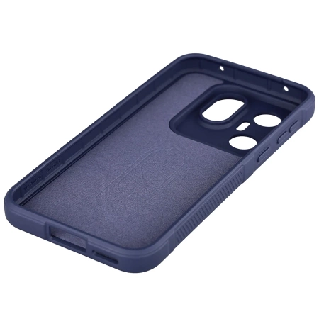 Pancerne etui Bizon Case Tur do Vivo X200 FE, granatowe