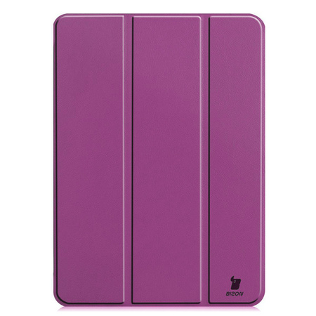 Etui Bizon Case Tab Croc do iPad Pro 11" 2025 / 2024, ciemnofioletowe