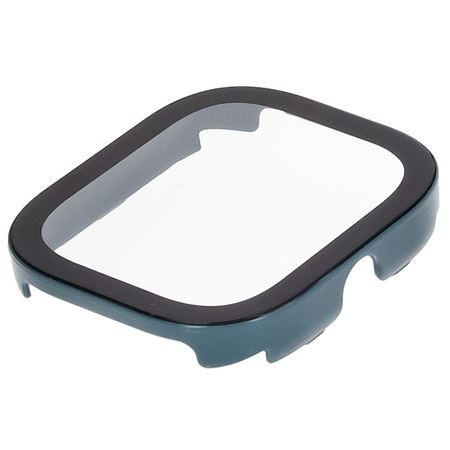Etui ze szkłem do zegarka Bizon Case+Glass Watch do Xiaomi Redmi Watch 5, zielone