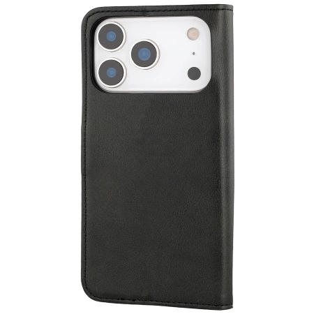 Etui z klapką Bizon Case Pocket do iPhone 17 Pro, czarne