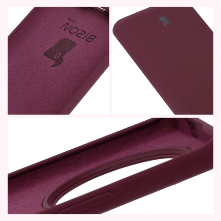Silikonowe etui Bizon Soft Case do Honor Magic7 Lite, ciemnofioletowe
