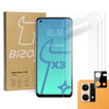 Szkło hartowane Bizon Glass Clear - 3 szt. + obiektyw, Oppo Reno 7 4G