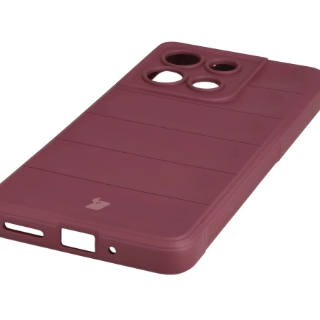 Pancerne etui Bizon Case Tur do Motorola Moto G86 Power 5G, burgundowe