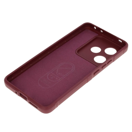 Pancerne etui Bizon Case Tur do Realme GT 7 / 7T, burgundowe
