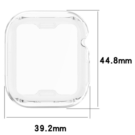 Etui Bizon Case Watch Felipe do Apple Watch 11 / 10 (42mm), przezroczyste