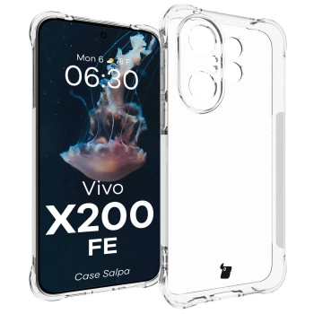 Elastyczne etui Bizon Case Salpa do Vivo X200 FE, przezroczyste