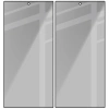 Prywatyzujące szkło hartowane Bizon Glass Edge Shadow Duo do Galaxy S24 Ultra, przyciemniane z czarną ramką, 2 sztuki