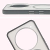 Etui z pierścieniem magnetycznym Bizon Case MatteO do Nothing Phone (3a) Pro, przydymione-szare