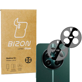 Szkło na aparat Bizon Glass Silk Lens do Realme 12+, 2 sztuki