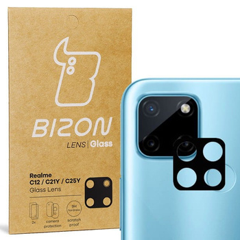 Szkło na aparat Bizon Glass Lens dla Realme C12 / C21Y / C25Y, 2 sztuki