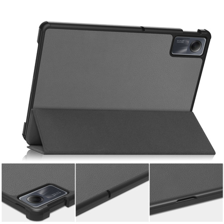 Etui Bizon Case Tab Croc do Xiaomi Redmi Pad SE, szare