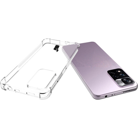 Etui + 2x szkło + szkło na aparat Bizon Case Clear Pack do Xiaomi Redmi Note 11 Pro+ 5G, przezroczyste