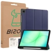 Etui z klapką Bizon Case Tab Lizard do Galaxy Tab A11 Plus / A9 Plus, granatowe