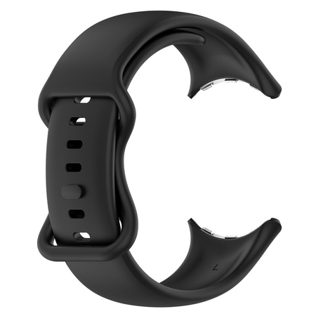 Silikonowy pasek Bizon Strap Watch Silicone S do Google Pixel Watch 3 (45mm), czarny