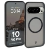 Etui z pierścieniem magnetycznym + szkło hartowane Bizon MatteO Pack do Google Pixel 10 / 10 Pro, przydymione-czarne