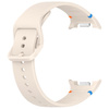 Silikonowy pasek Bizon Strap Watch Silicone G do Galaxy Watch 8 40 mm / 44 mm / 8 Classic 46 mm, beżowy