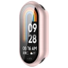 Etui ze szkłem do zegarka Bizon Case+Glass Watch do Xiaomi Smart Band 10, jasnoróżowe