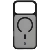 Etui z pierścieniem magnetycznym Bizon Case MatteO do iPhone 17 Pro Max, przydymione-czarne