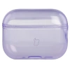 Elastyczne etui z karabińczykiem Bizon Case Headphone Clear do AirPods Pro 3, przeźroczysto-fioletowe