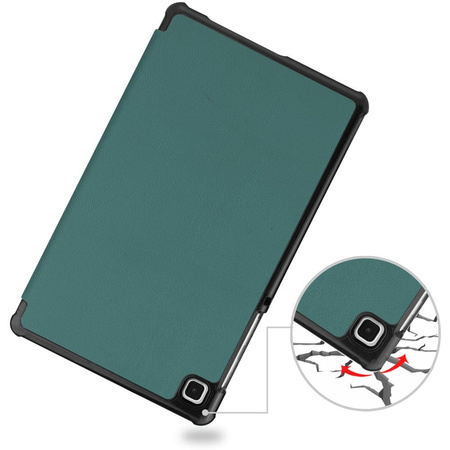 Etui Bizon Case Tab Croc do Galaxy Tab A7 Lite, ciemnozielone