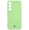 Etui Bizon Case Silicone Sq do Galaxy S24 Plus, jasnozielone