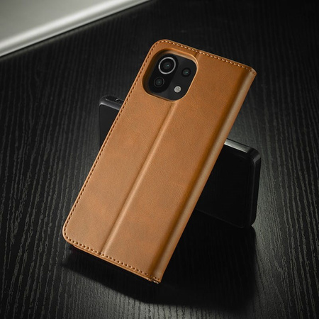 Etui Bizon Case Wallet do Xiaomi Mi 11, jasnobrązowe