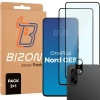 2x Szkło + szybka na aparat Bizon Edge Pack do OnePlus Nord CE5 5G