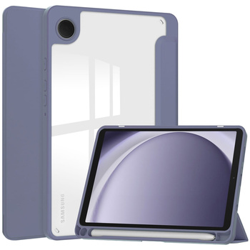Etui Bizon Case Tab Clear Matt do Galaxy Tab A9, lawendowe