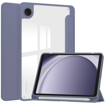 Etui Bizon Case Tab Clear Matt do Samsung Galaxy Tab A9, lawendowe