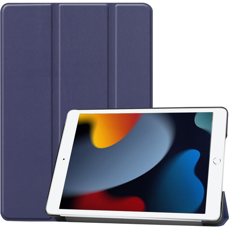 Etui Bizon Case Tab Croc do iPad 9/8/7 10.2 2021/2020/2019, granatowe