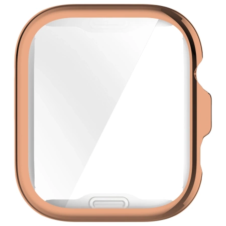 Etui z osłoną ekranu Bizon Case Watch Felipe do Huawei Watch Fit 4 Pro, różowozłote