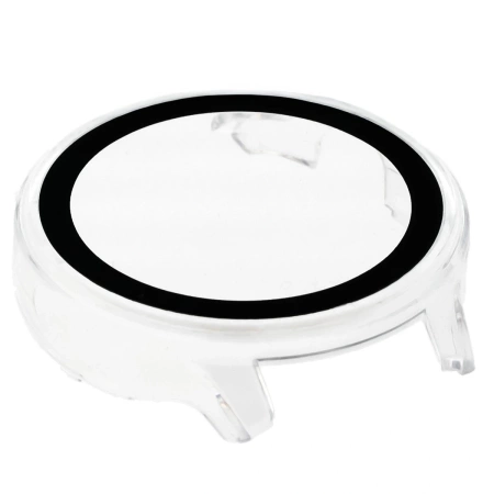 Etui ze szkłem do zegarka Bizon Case+Glass Watch do Garmin Venu 4 41 mm, przezroczyste